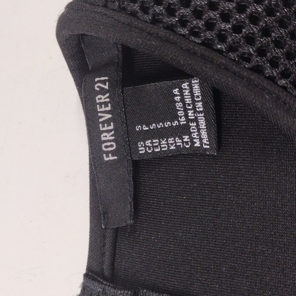 Forever 21 Black Fringe Neoprene Crop Top - Picture 8 of 9